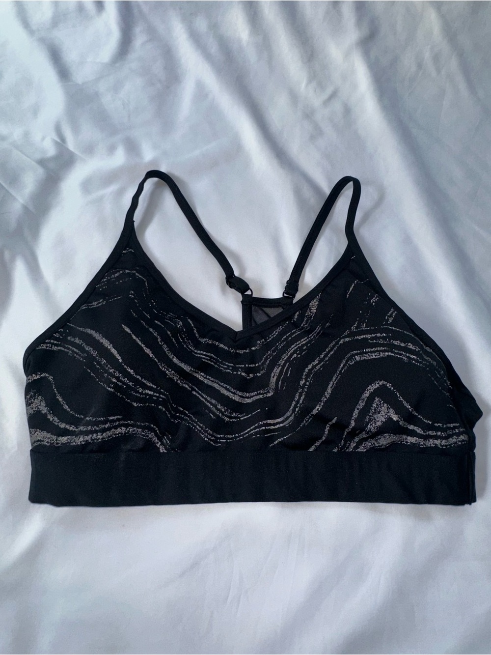 PINK Victoria's Secret Black Wireless sports bra